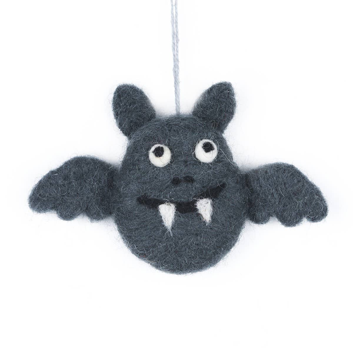 Wool bat Halloween hanging decoration, 7x11cm