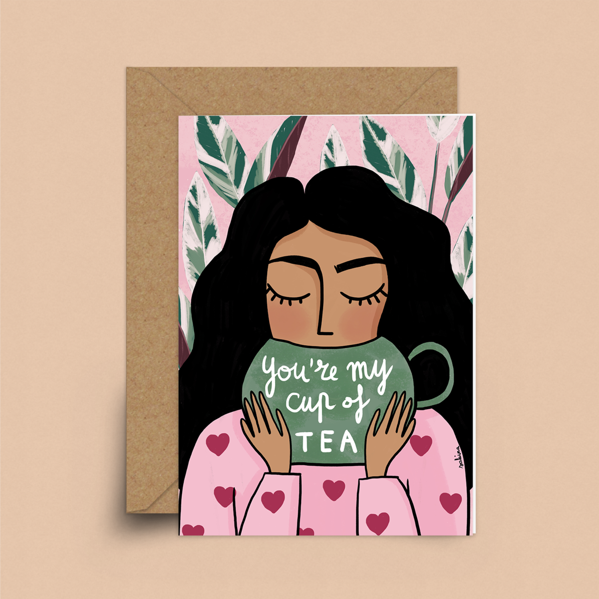 You are my cup of tea card