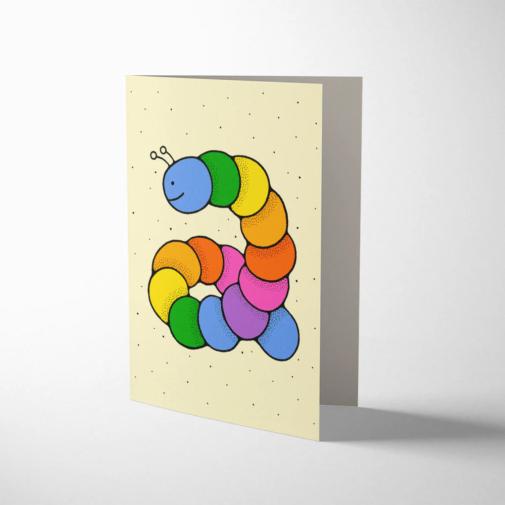 Age 2 birthday card with fluoro pink envelope
