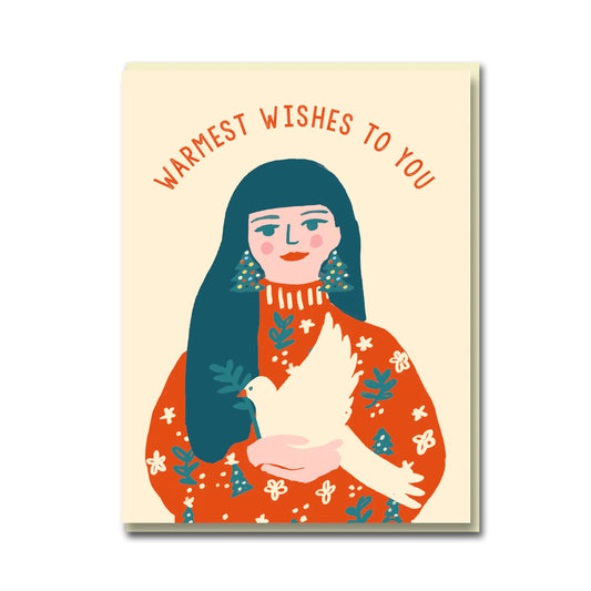 Warmest Wishes to You Dove Card