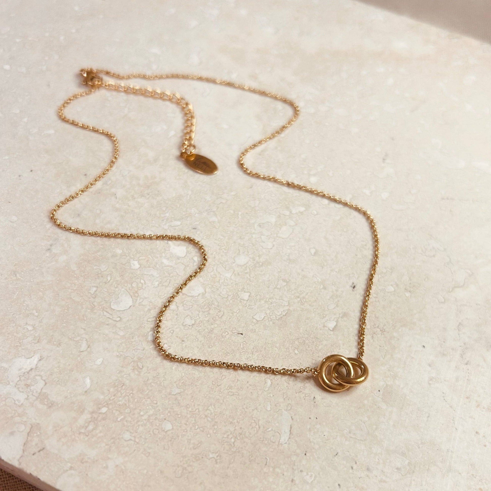 Double Circle Necklace