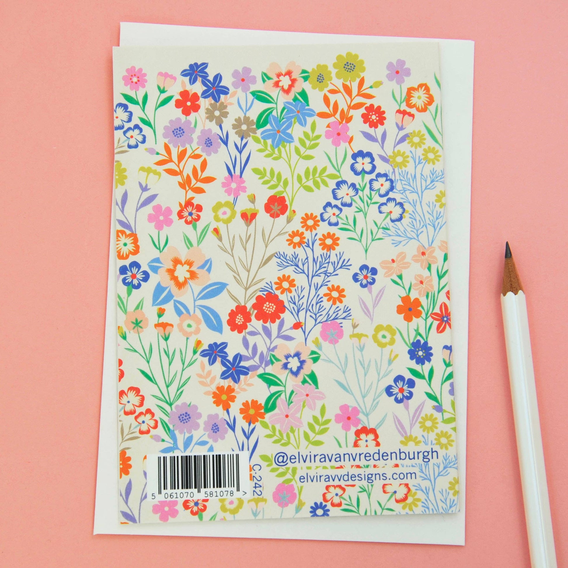 Sustainably sourced Mother's Day card with cream envelope