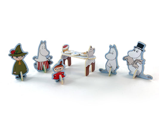 Assembled Moomins House Playset, sustainable UK made toy