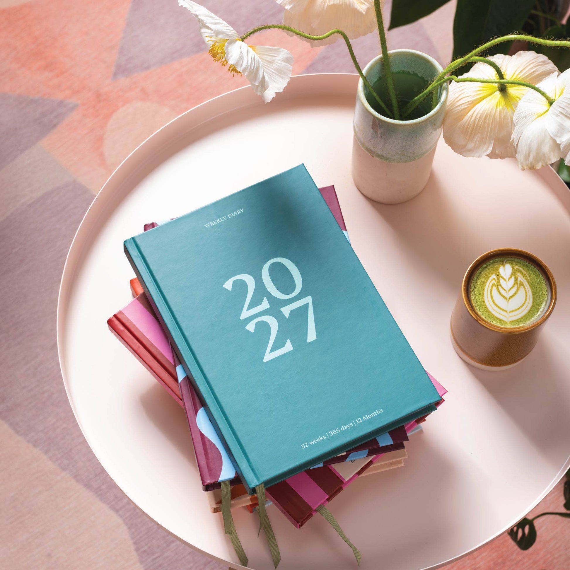 Close up of the 100gsm recycled paper inside the 2027 diary