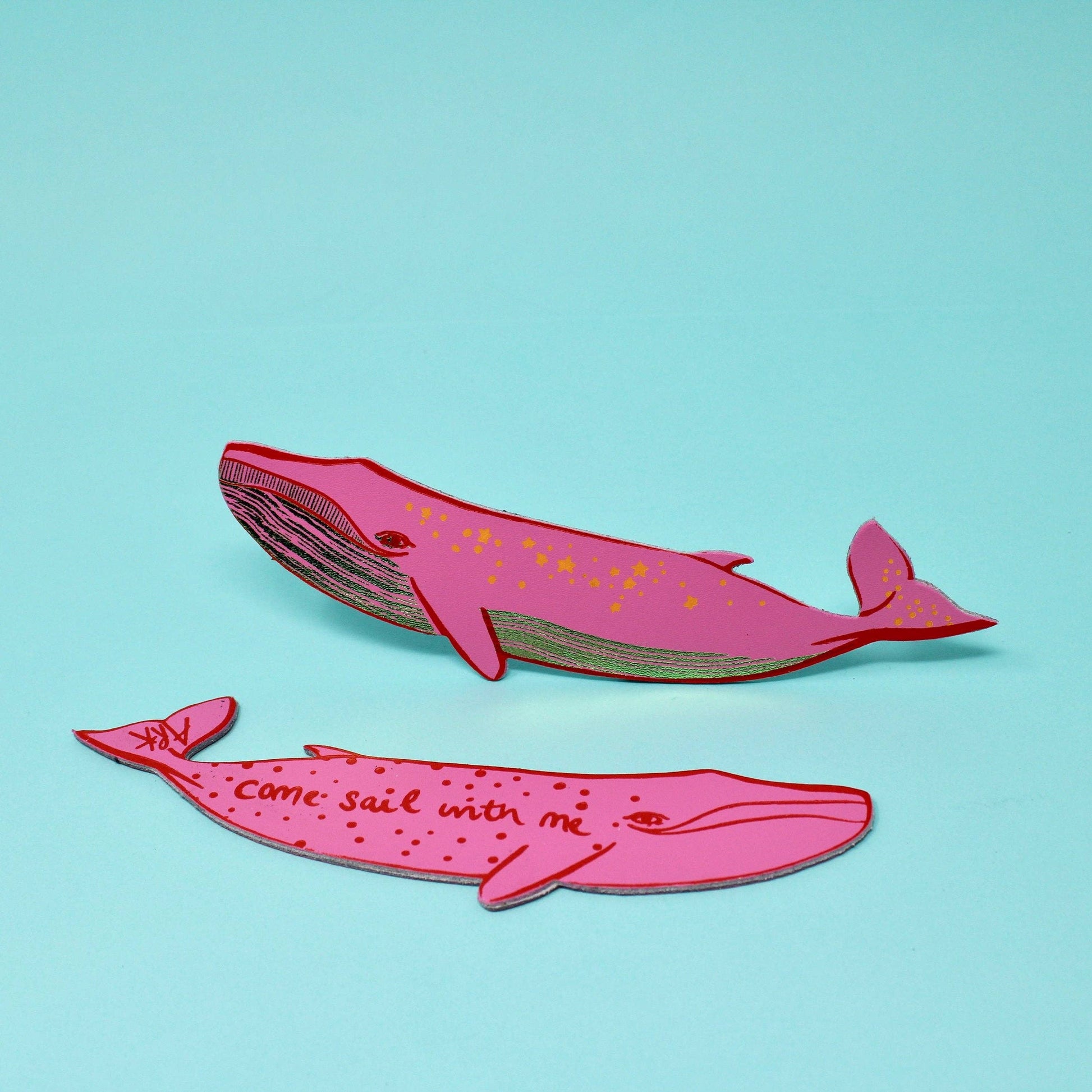 Whale bookmark packaged for gift