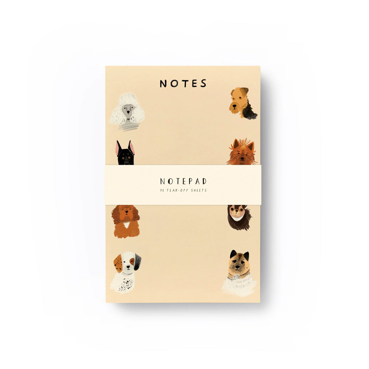 Carolyn Suzuki Doggy Notepad with cute dog illustrations