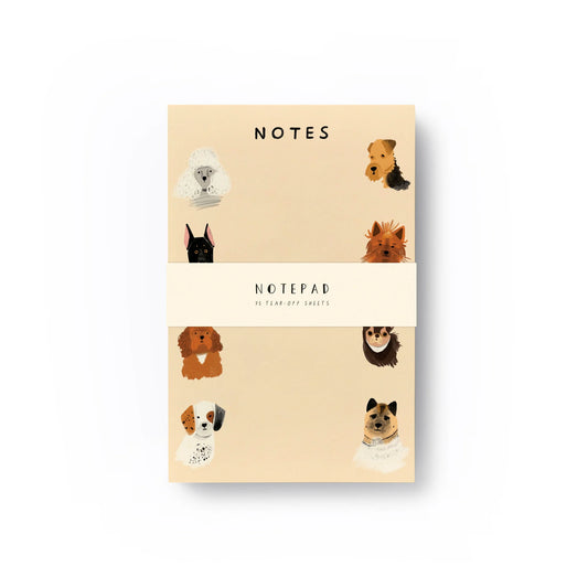 Carolyn Suzuki Doggy Notepad with cute dog illustrations