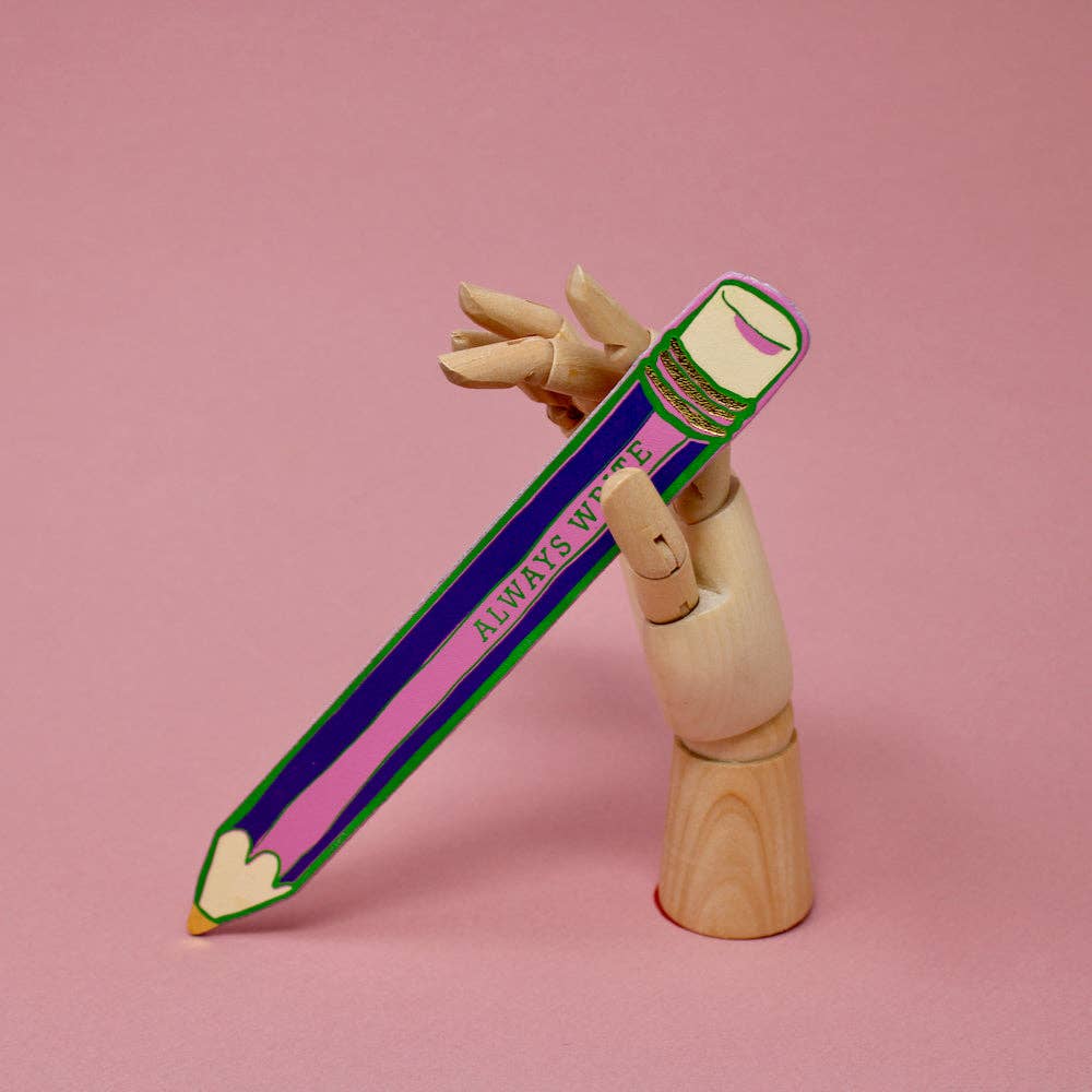 Set of pencil bookmarks in different colours