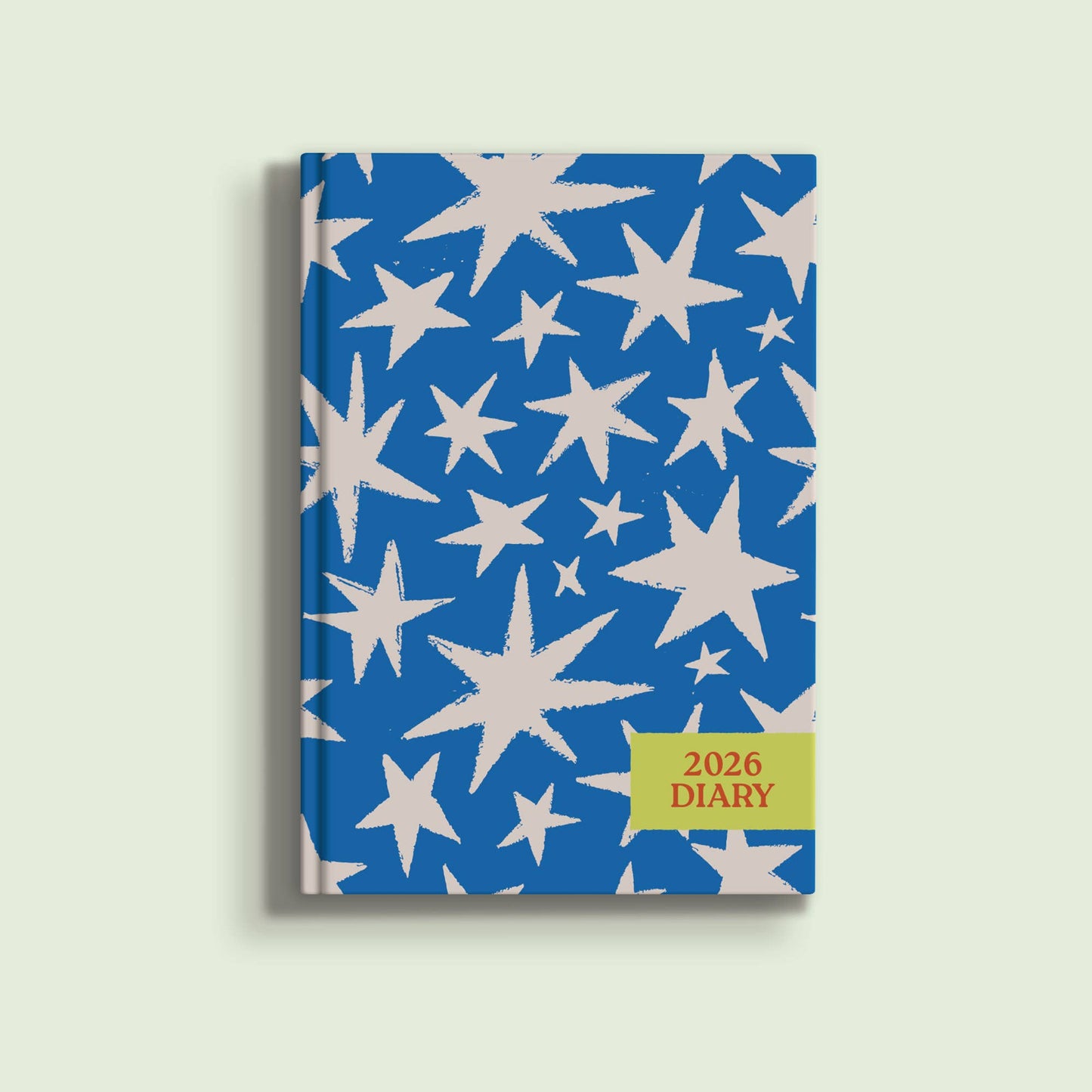2026 Weekly Planner by Good Tuesday—cobalt blue hardback, starburst pattern, A5, recycled, UK made.