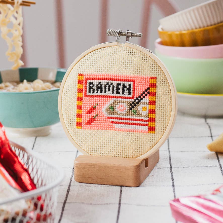 Ramen Beginner Cross Stitch Kit by Cotton Clara