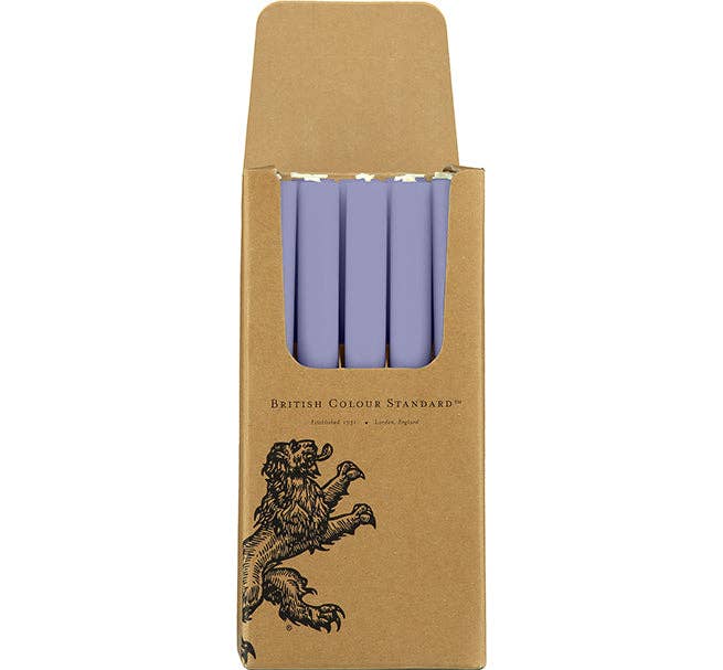 British Colour Standard 24.5cm dinner candle, a vegan and paraffin-free option