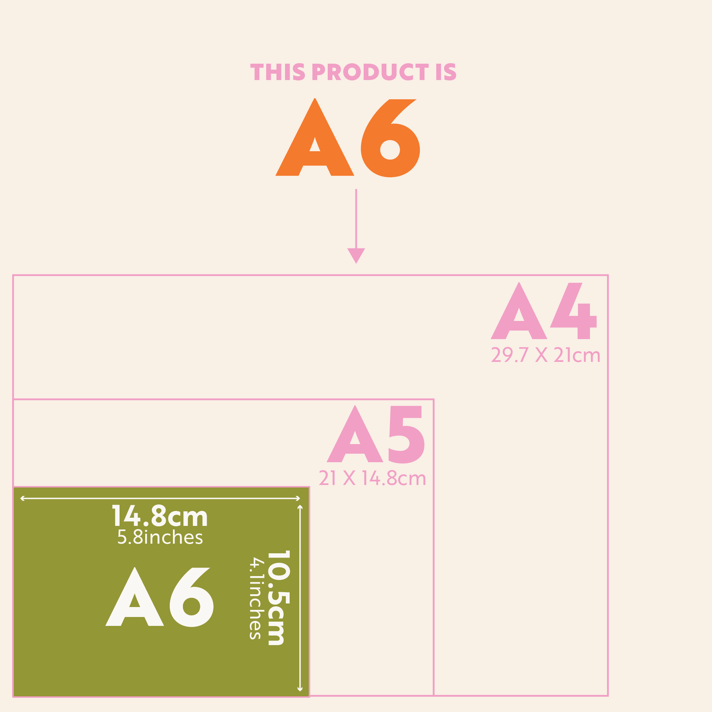 Eco-friendly A6 habit tracker made in the UK