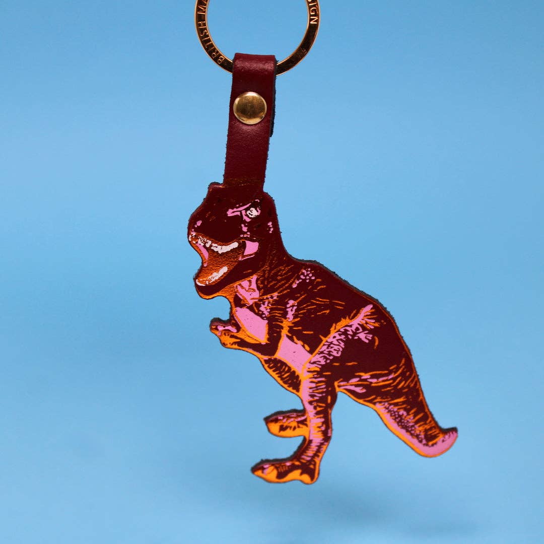 T-Rex Leather Keyring | Ark Colour Design