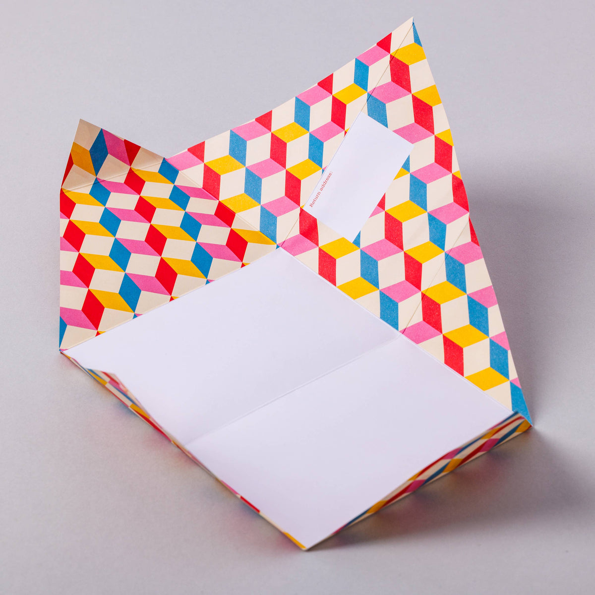 Eco-friendly folding letters printed with vegetable inks