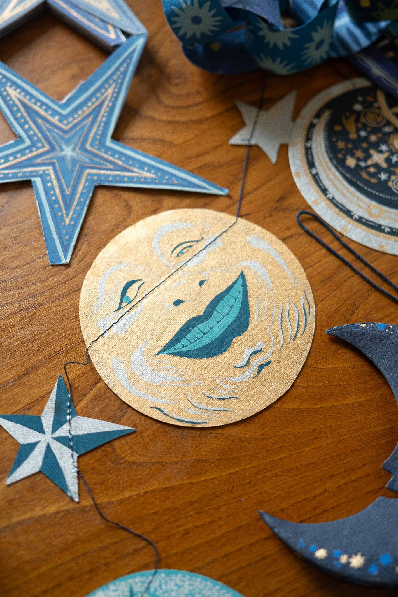Indian artisan made paper garland