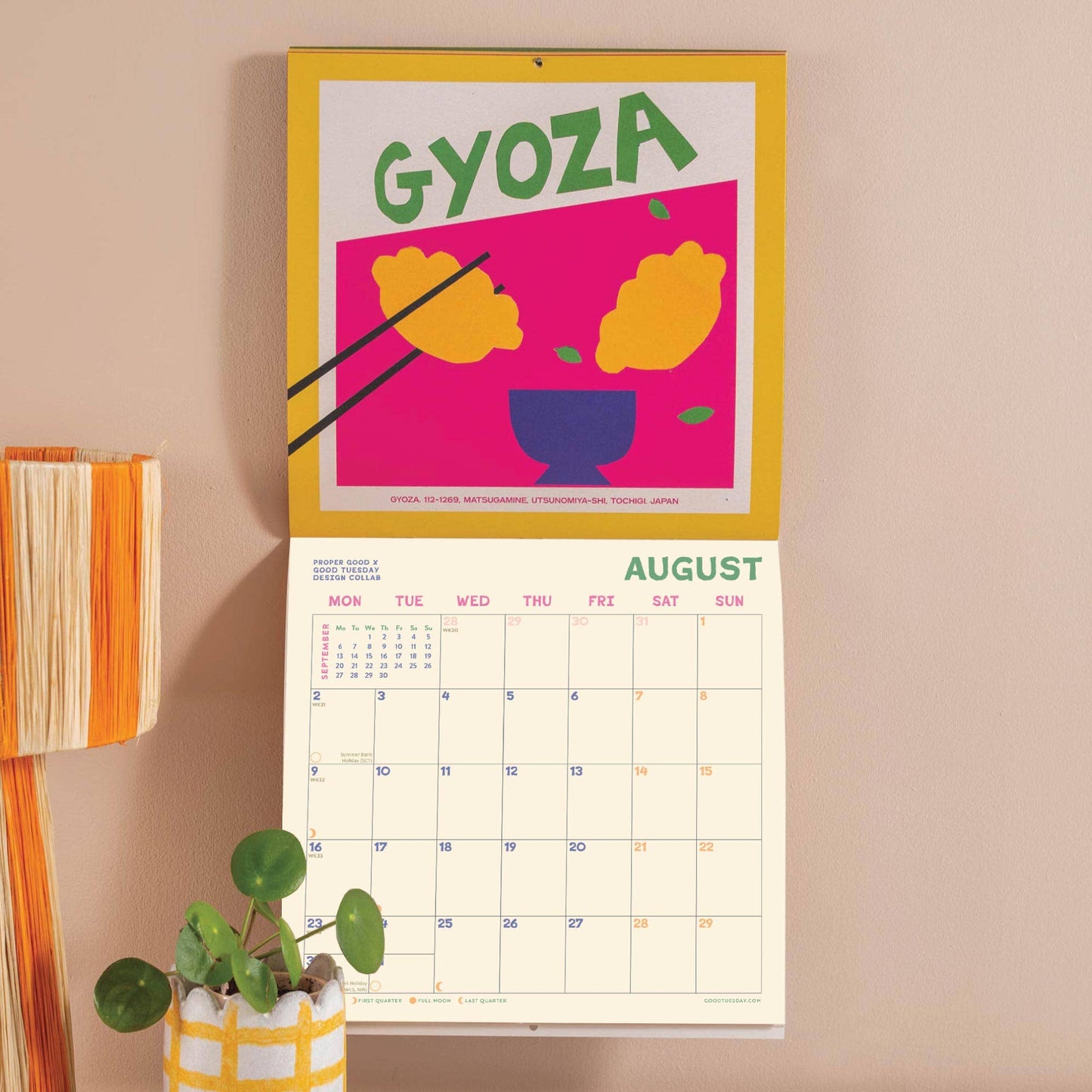 Month to view grid layout in 2027 eco friendly calendar