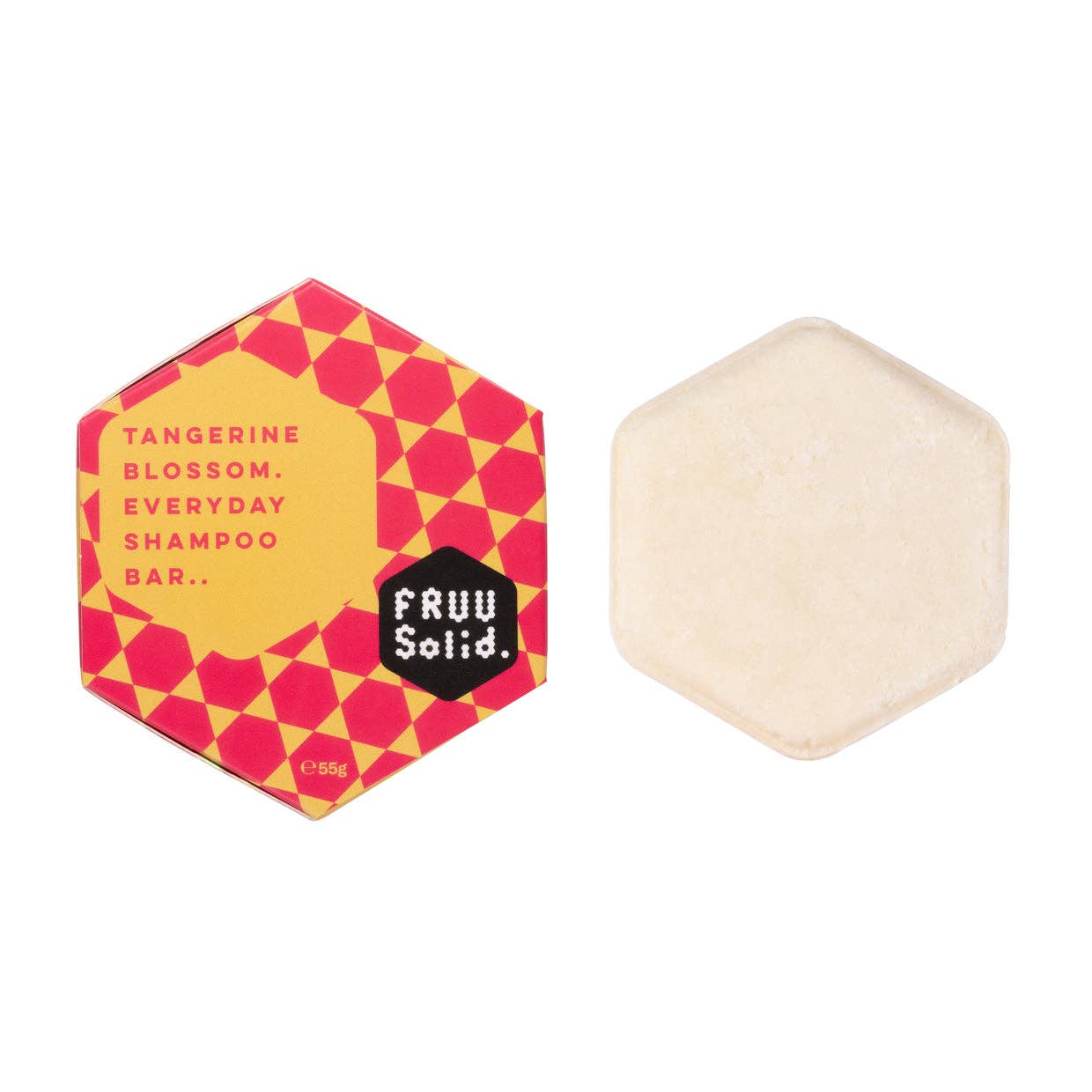 FRUU Tangerine Blossom solid shampoo bar for daily hair washing
