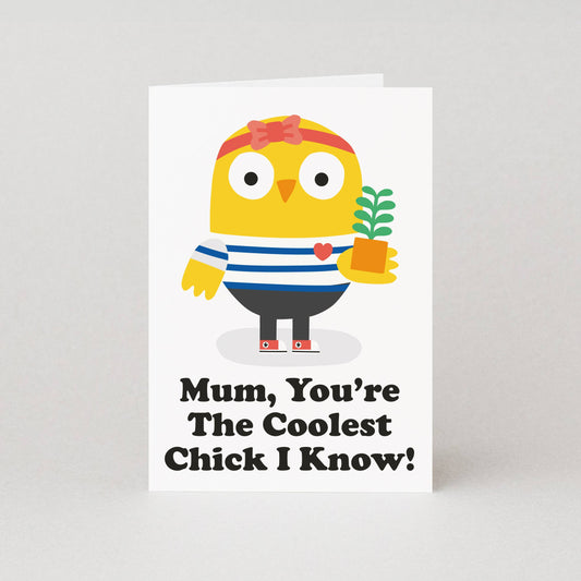Coolest Chick Mother's Day Card for Mum