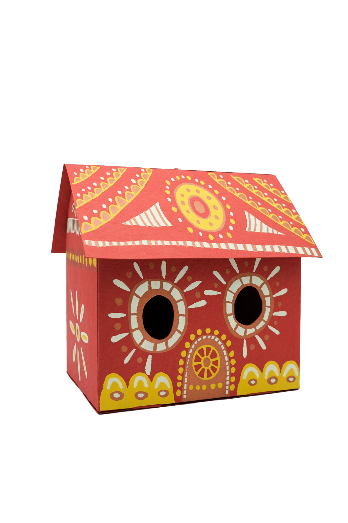 Eco-friendly large bothy gift box decoration styled for Christmas