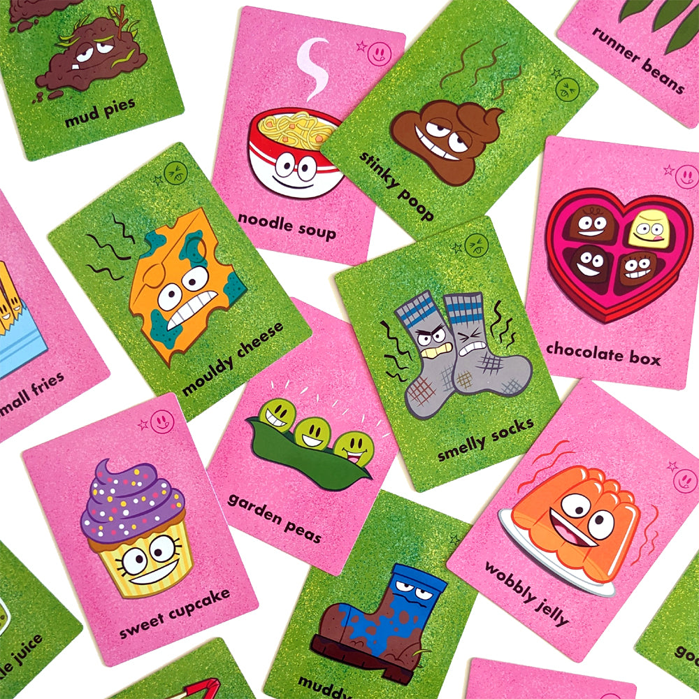 Yuck or Yum? rhyming card game box by Small Fries