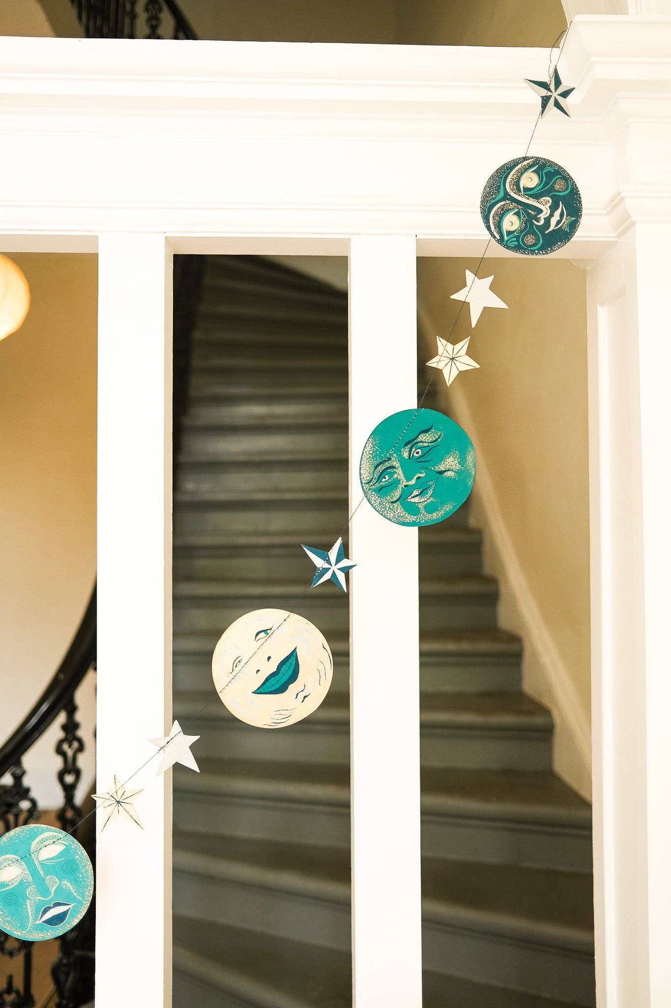 Man on the Moon nursery decor detail