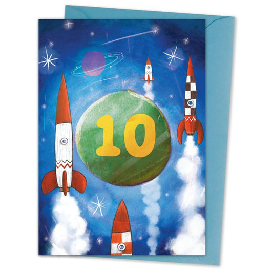 10th birthday card - Space Cadets