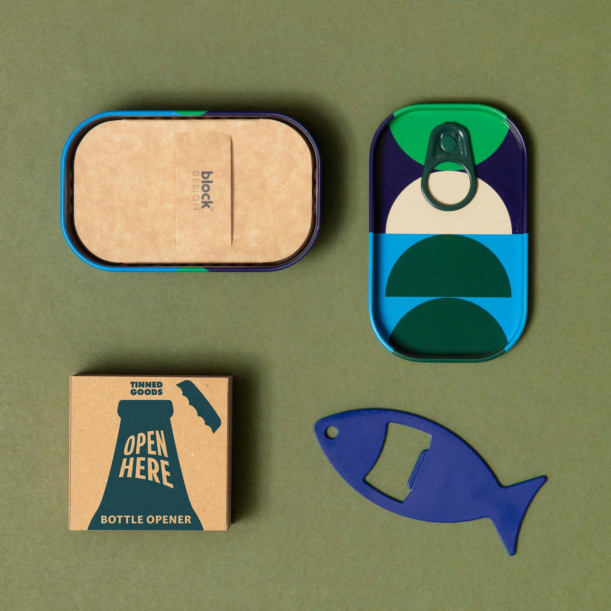 Close up of powder coated fish bottle opener