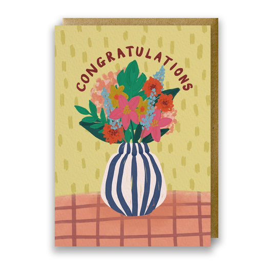 Chic Vases Congratulations Card