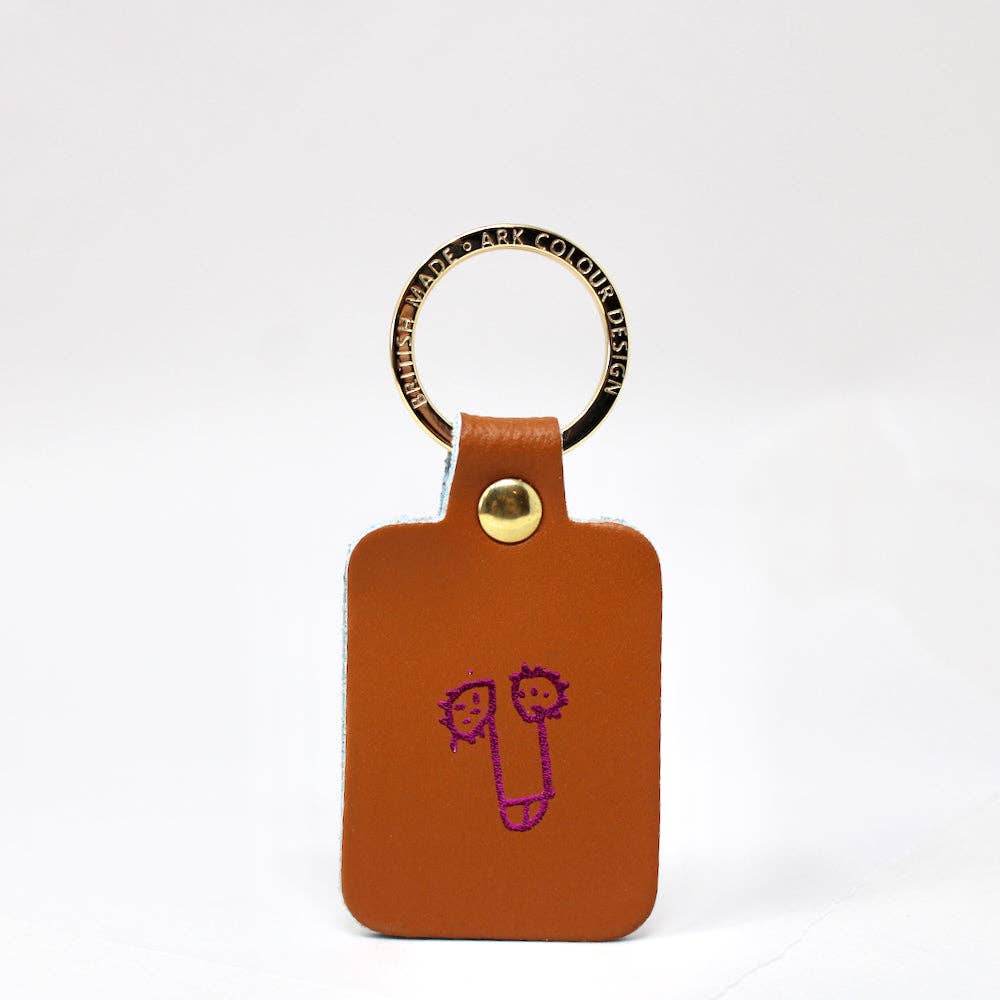 Playful Willy Leather Key Fob | Ark Colour Design