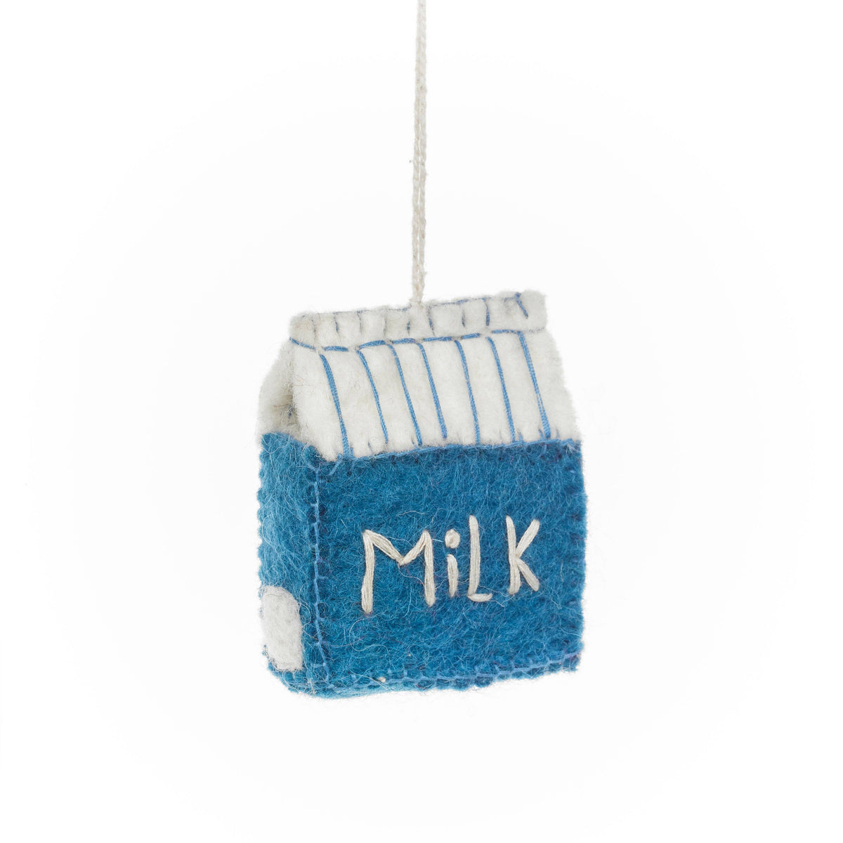Handmade felt mince pie festive hanging decoration