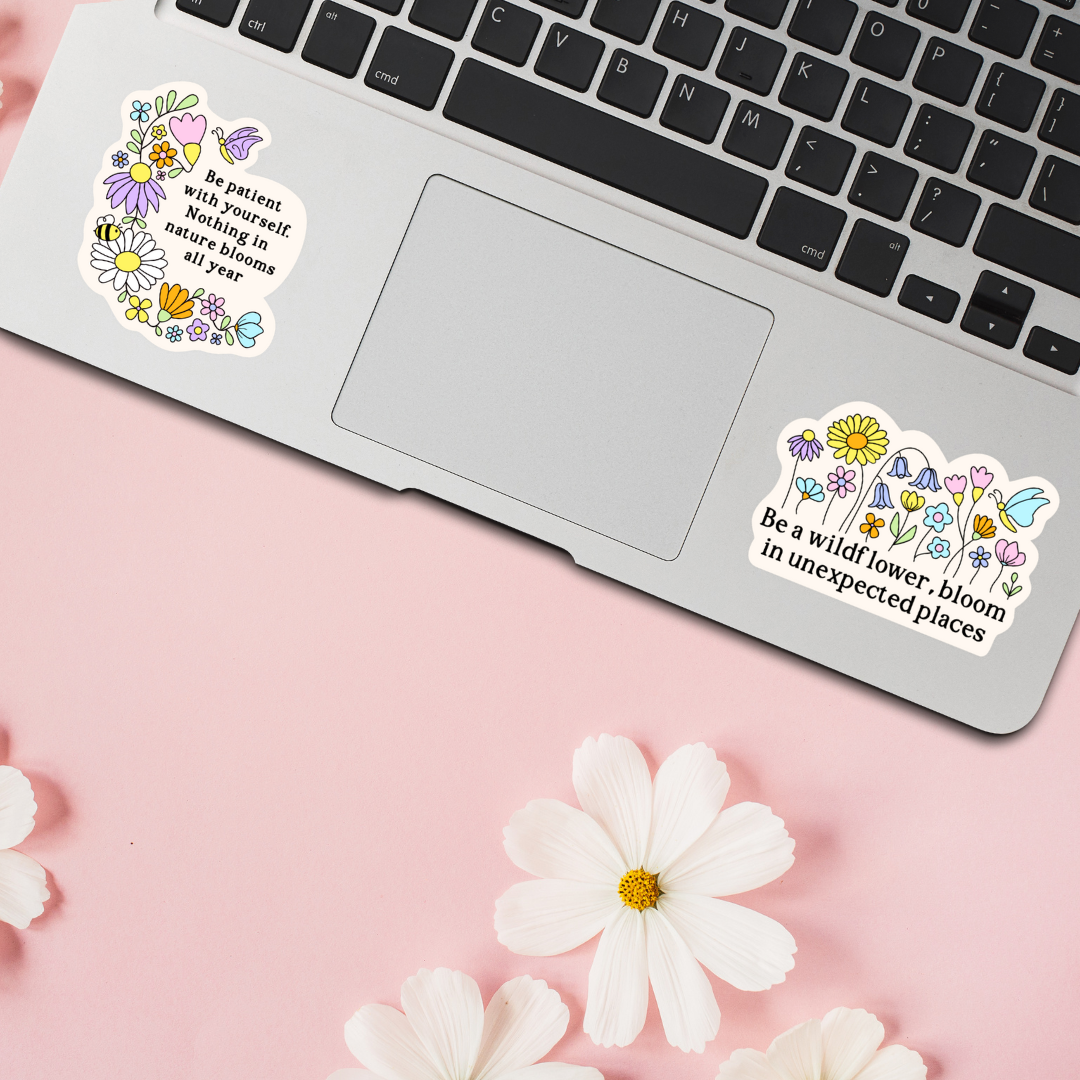 Be a Wildflower sticker for journals and planners