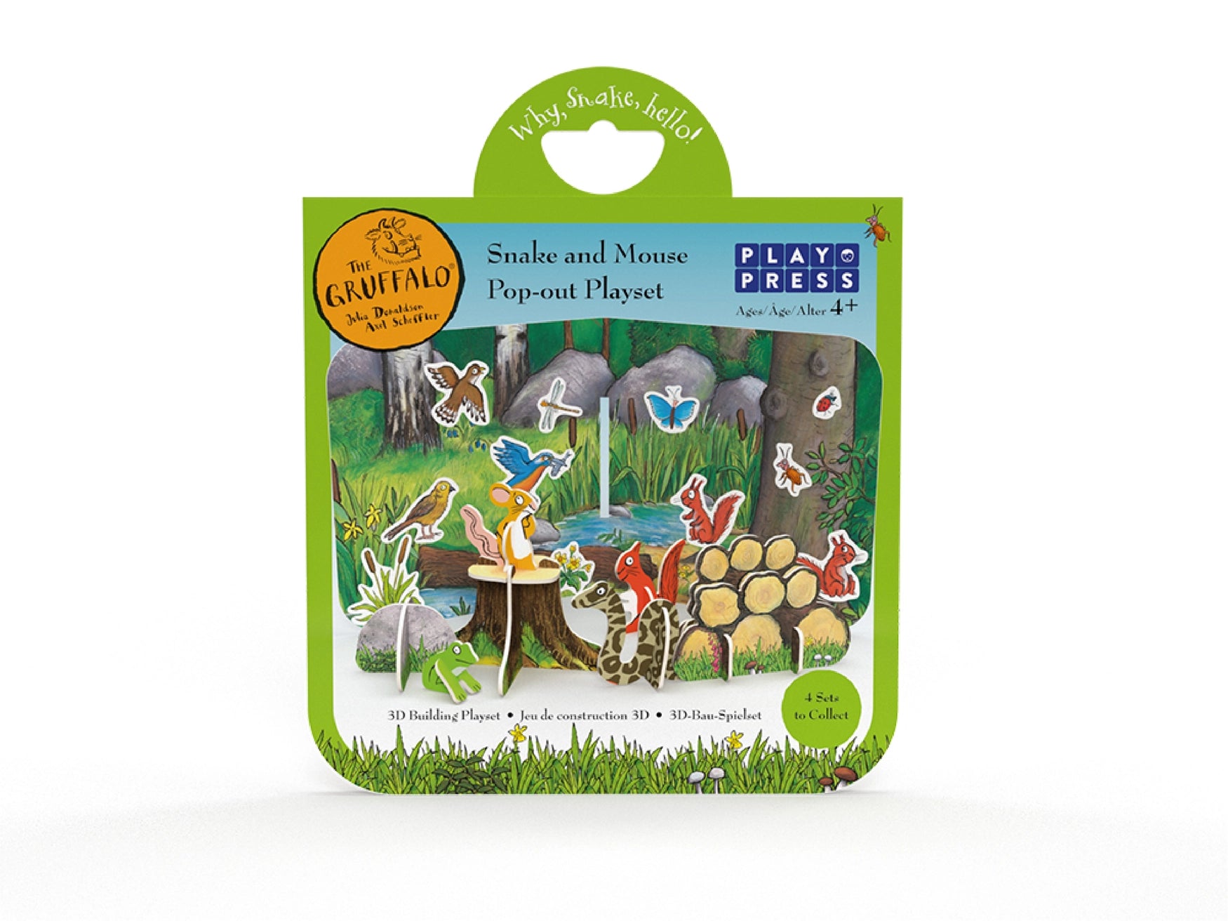 Plastic-free Gruffalo toy packaging