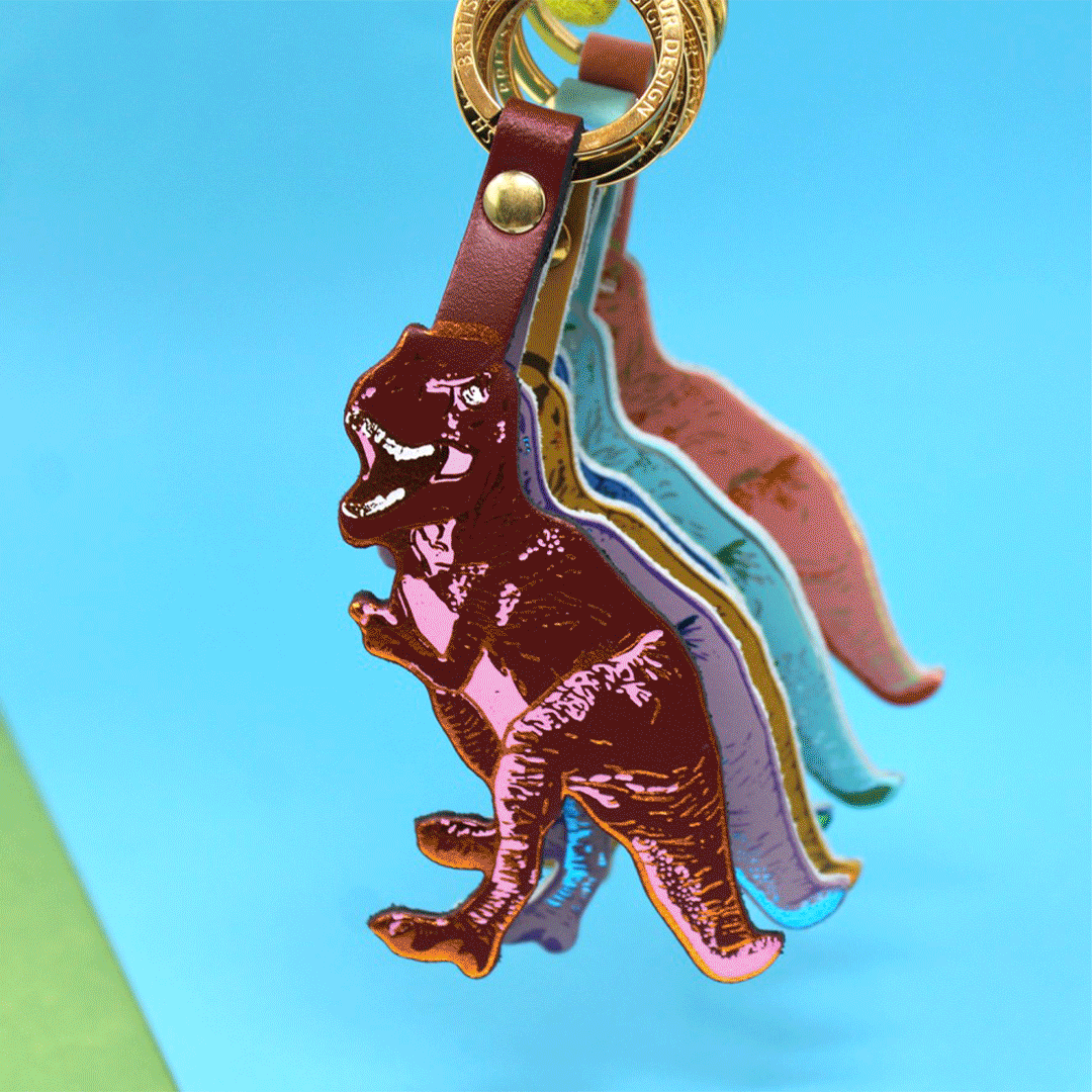 T-Rex Leather Keyring | Ark Colour Design