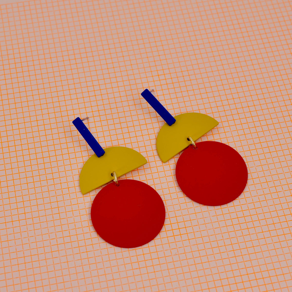 Colour Block Collection earrings display