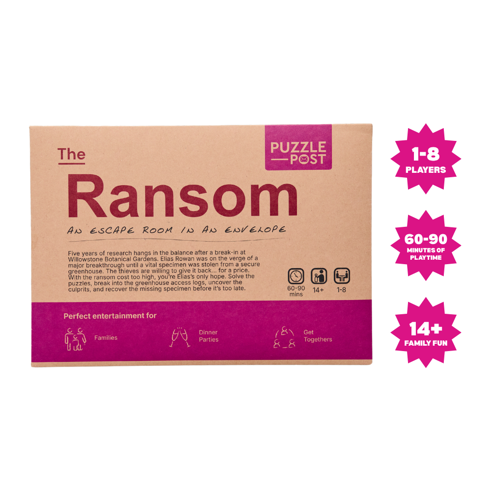 The Ransom Escape Room Game in an Envelope by Puzzle Post