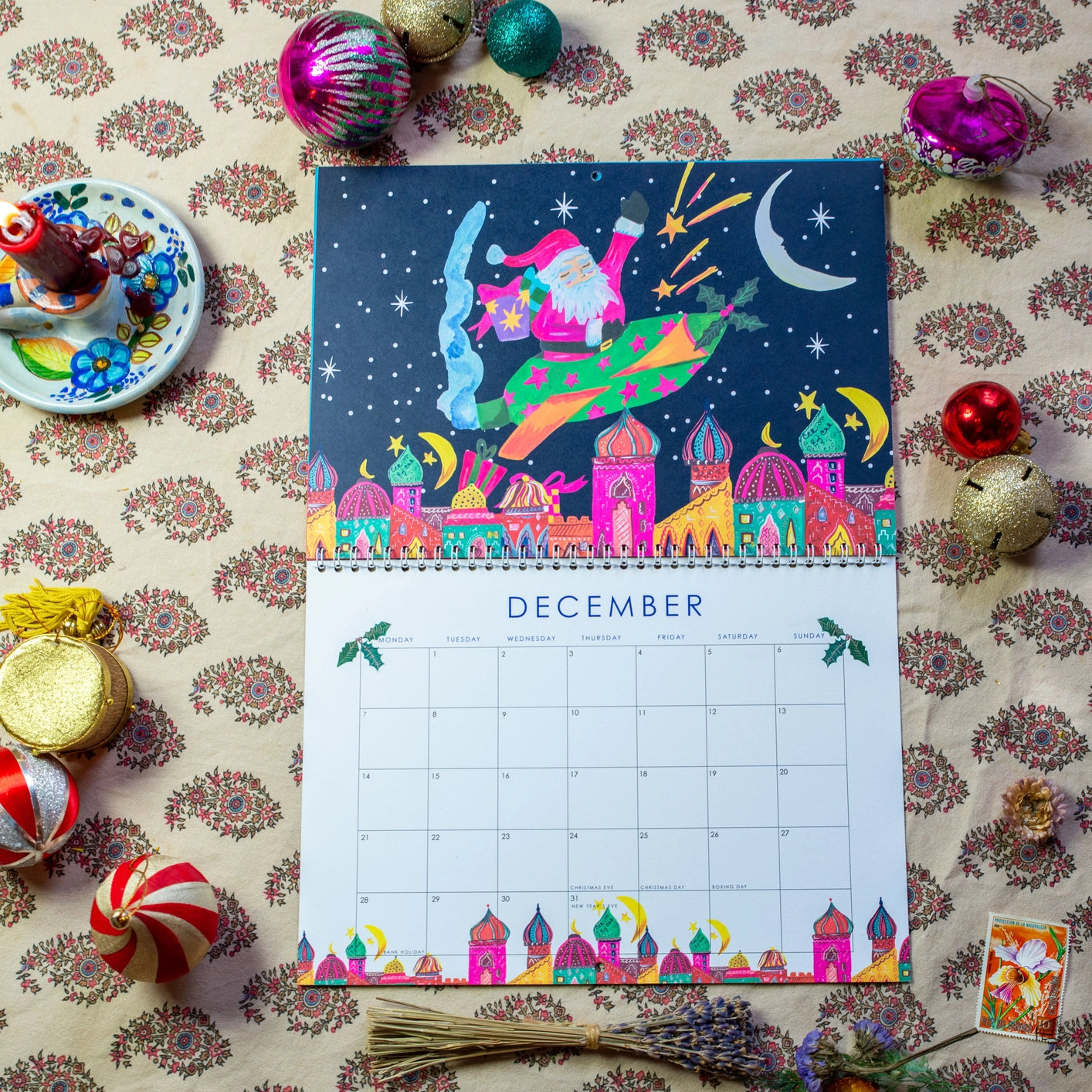 2026 wildlife art calendar by Hutch Cassidy, eco-friendly printed on recycled premium paper

