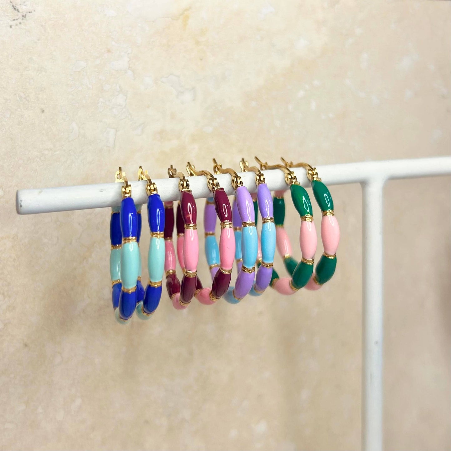 Candy Stripe Hoops