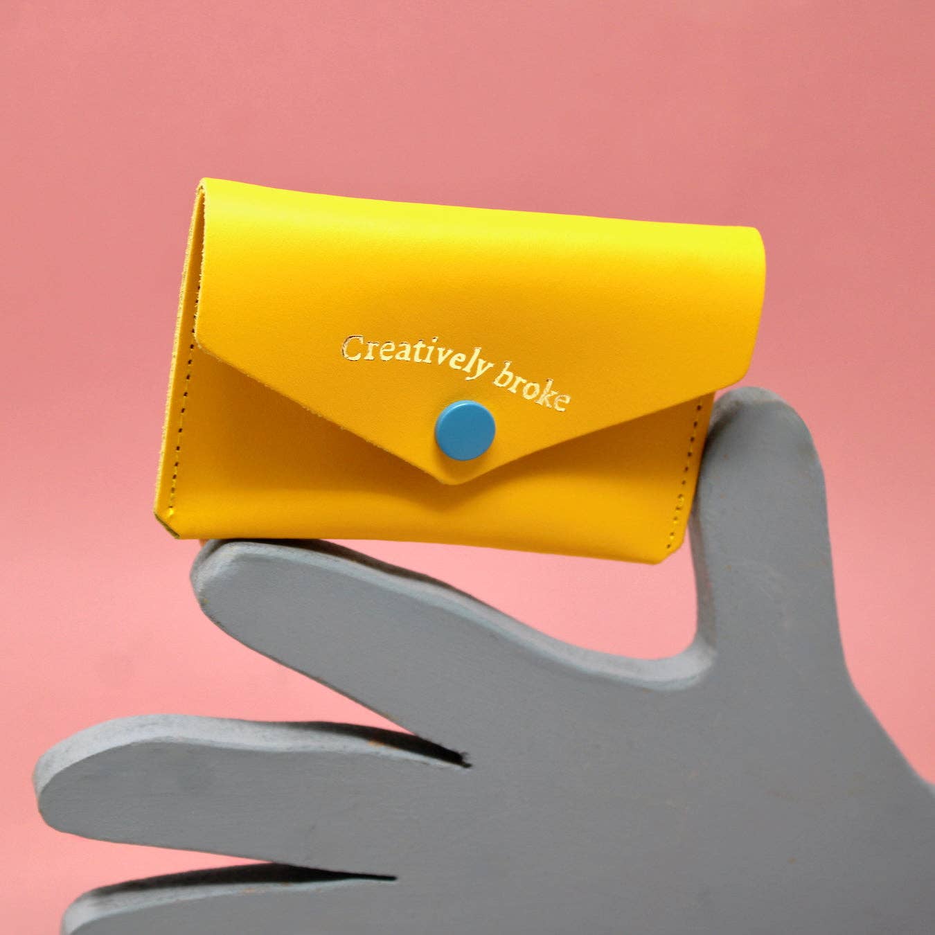Creatively Broke Foil Embossed Purse