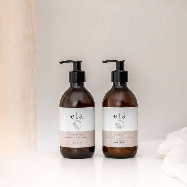 Elä Life Nurture No 2 Hand & Body Soap 300ml bottle with natural essential oils