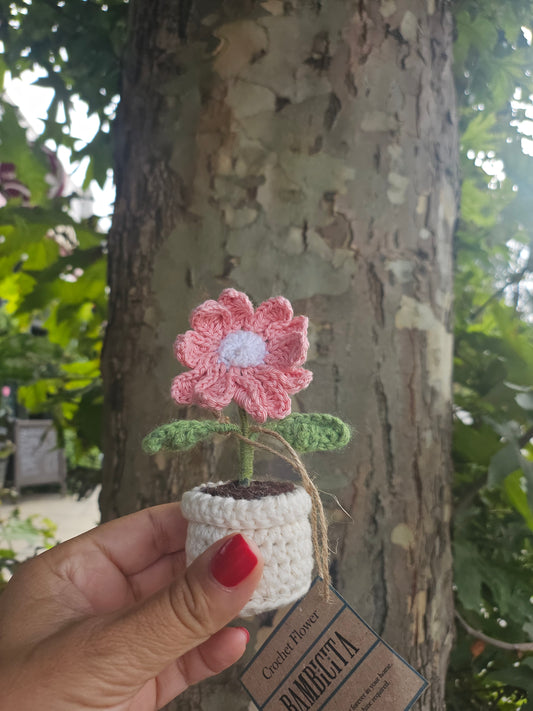 Small Potted Crochet Flowers – Handmade & Everlasting