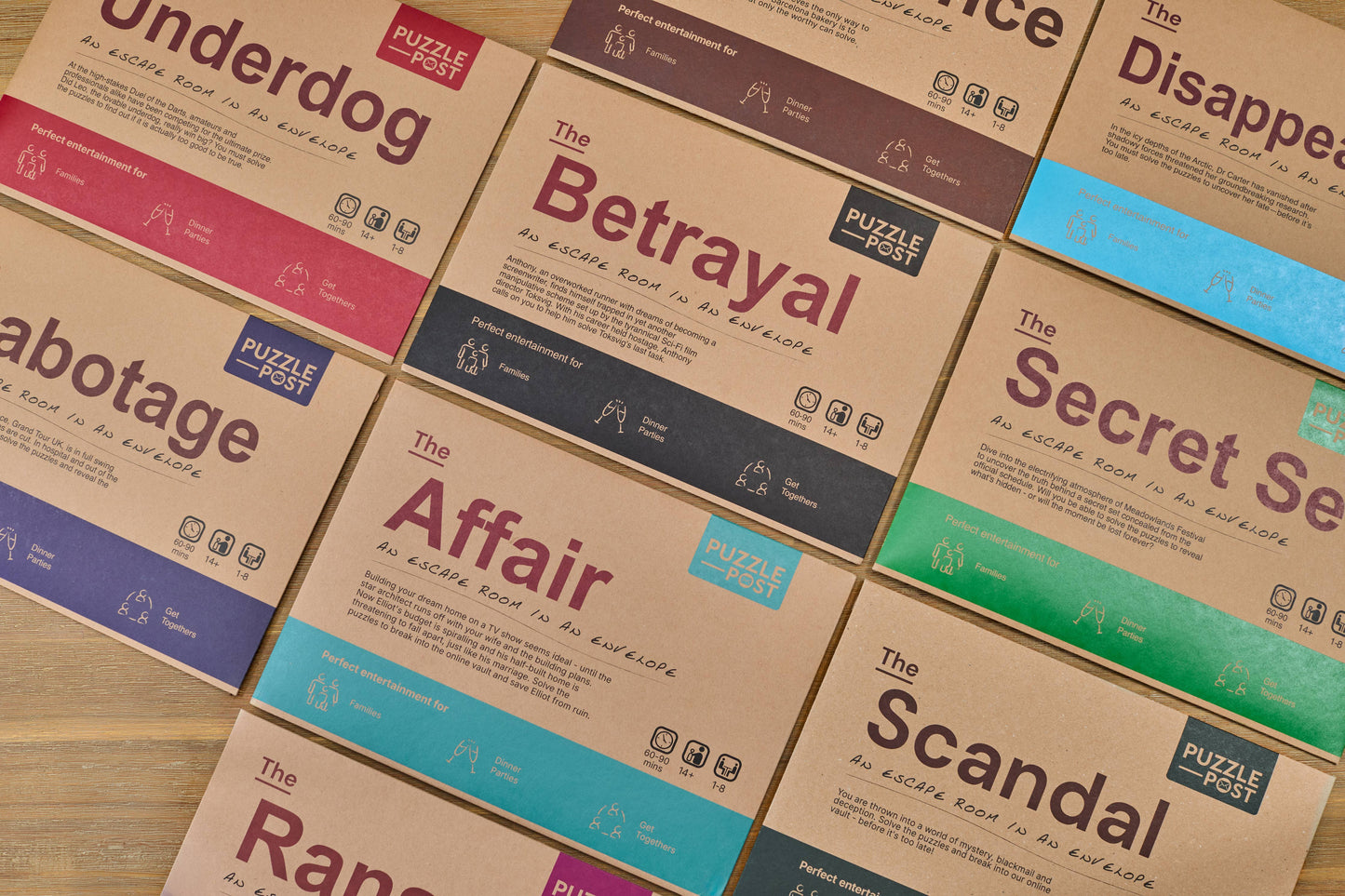 Packaging of The Ransom plastic-free board game
