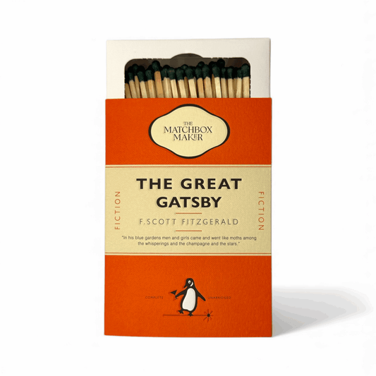 The Great Gatsby luxury decorative matchbox with 125 extra-long safety matches
