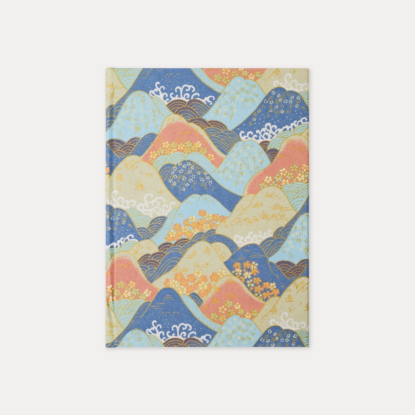 Rolling Hills Notebook  in Blue & Peach