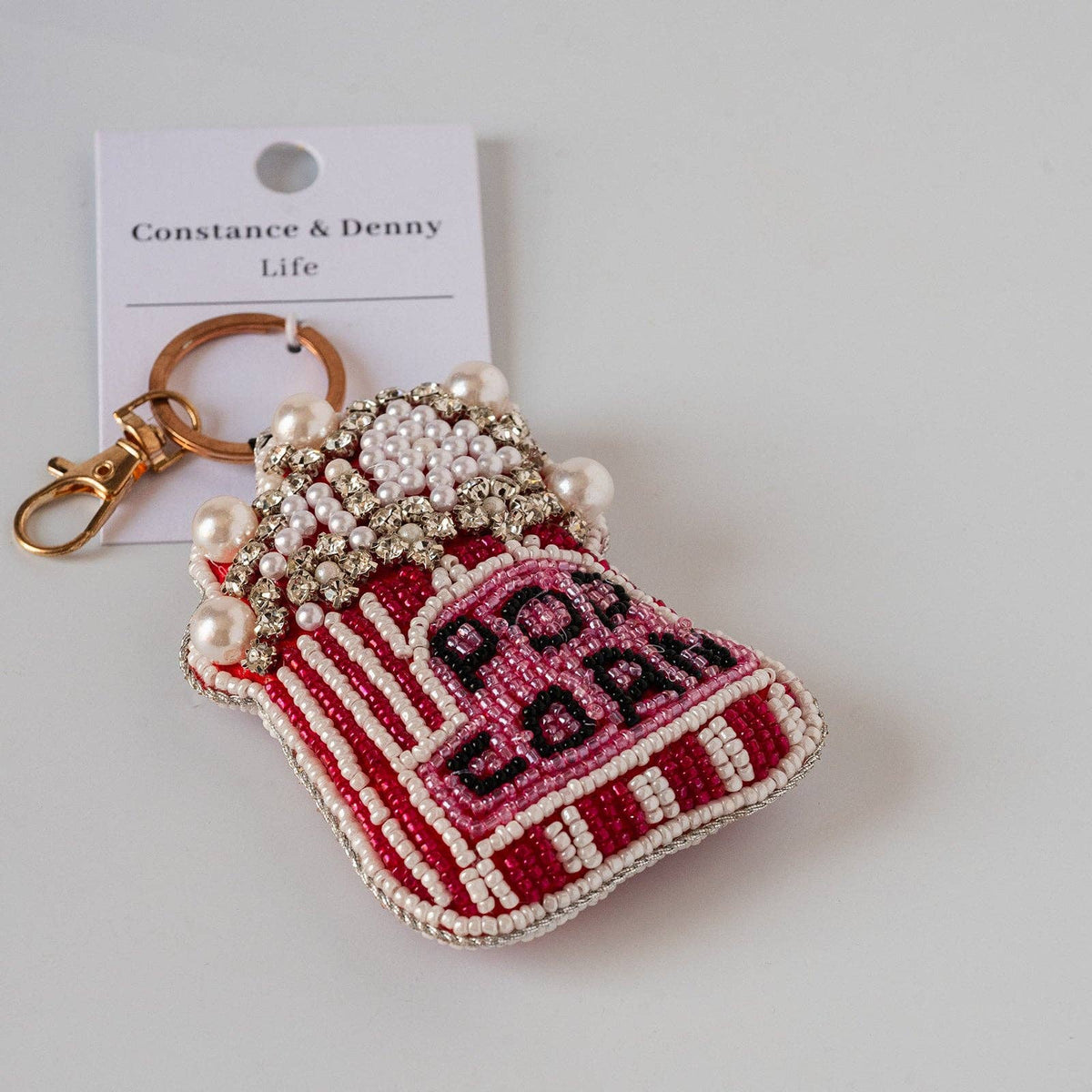 Handcrafted Curio beaded keyring gift idea