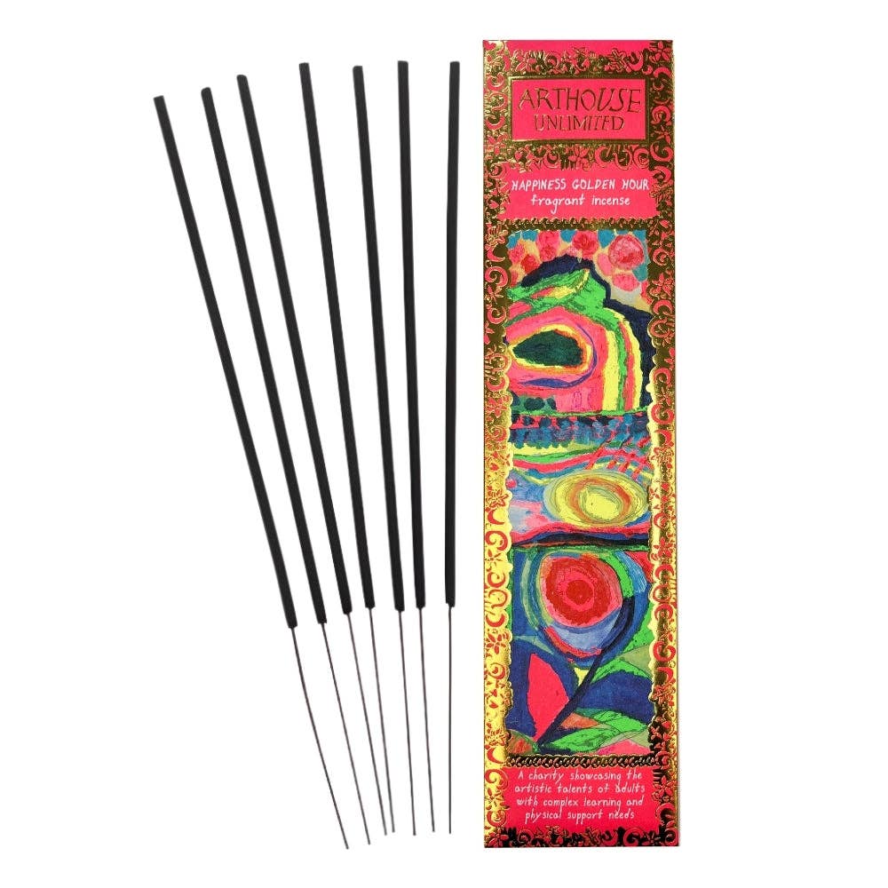 Happiness Golden Hour Vegan Incense Sticks by ARTHOUSE Unlimited