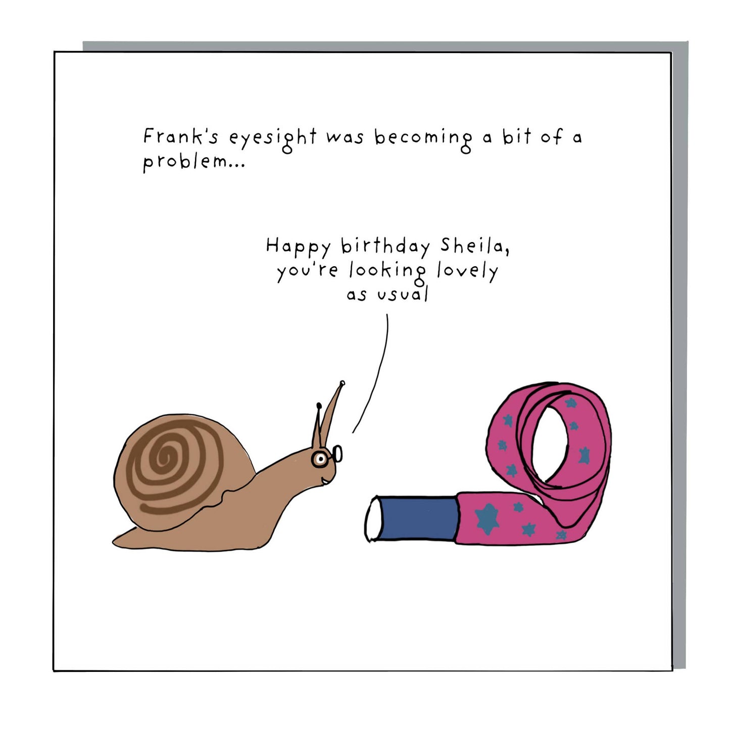Eco-friendly greeting card printed on 300gsm card with recycled envelope and biodegradable sleeve.