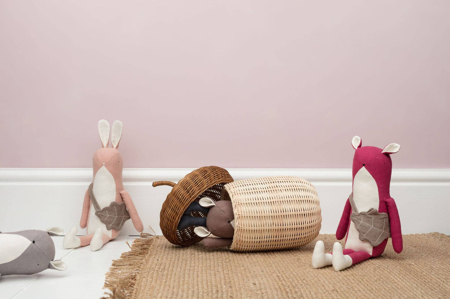 Donald The Deer soft toy by Mr Pickles in cotton and linen with recycled polyester filling.