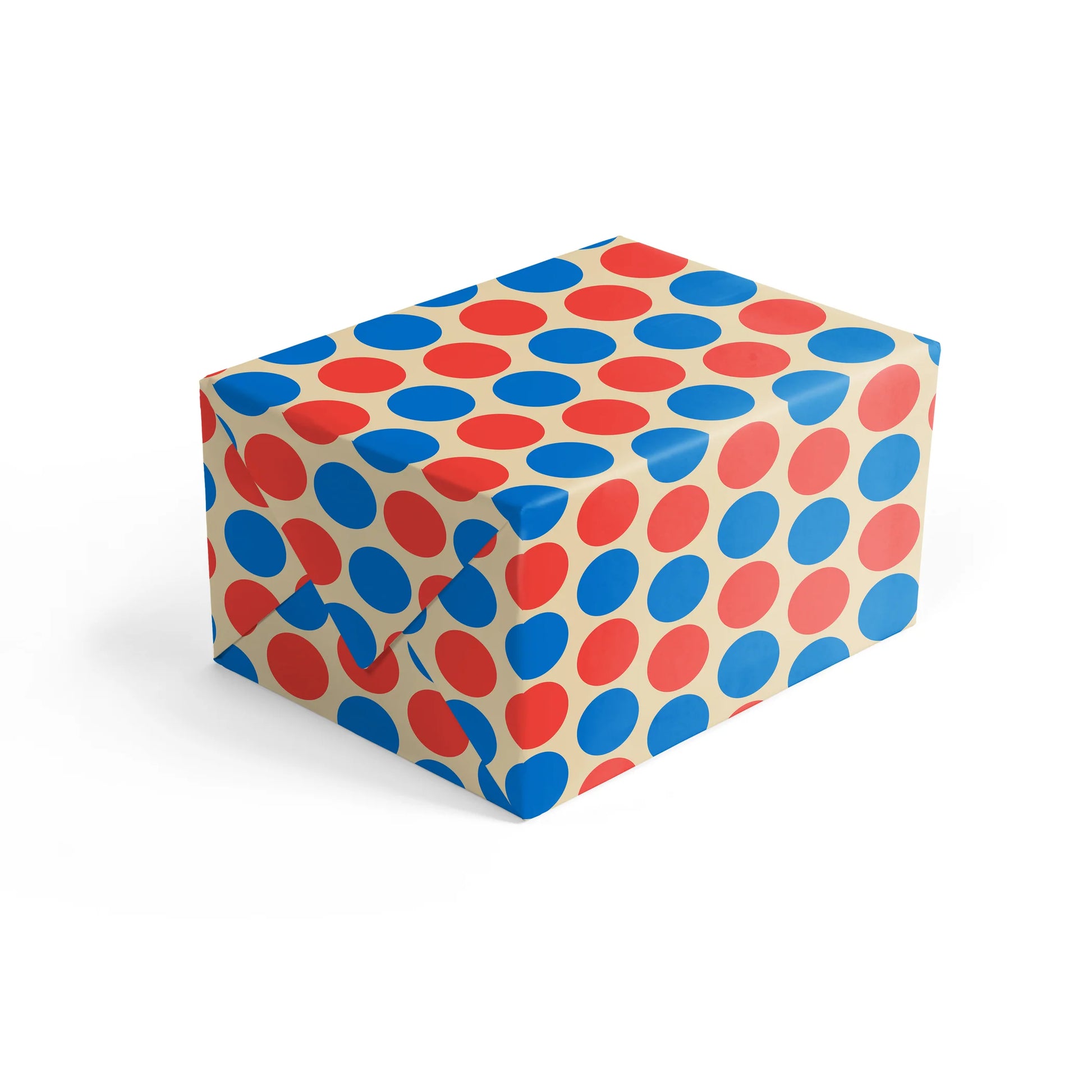 Close up of 1973 Grafika Spots Bold Geometric Gift Wrap