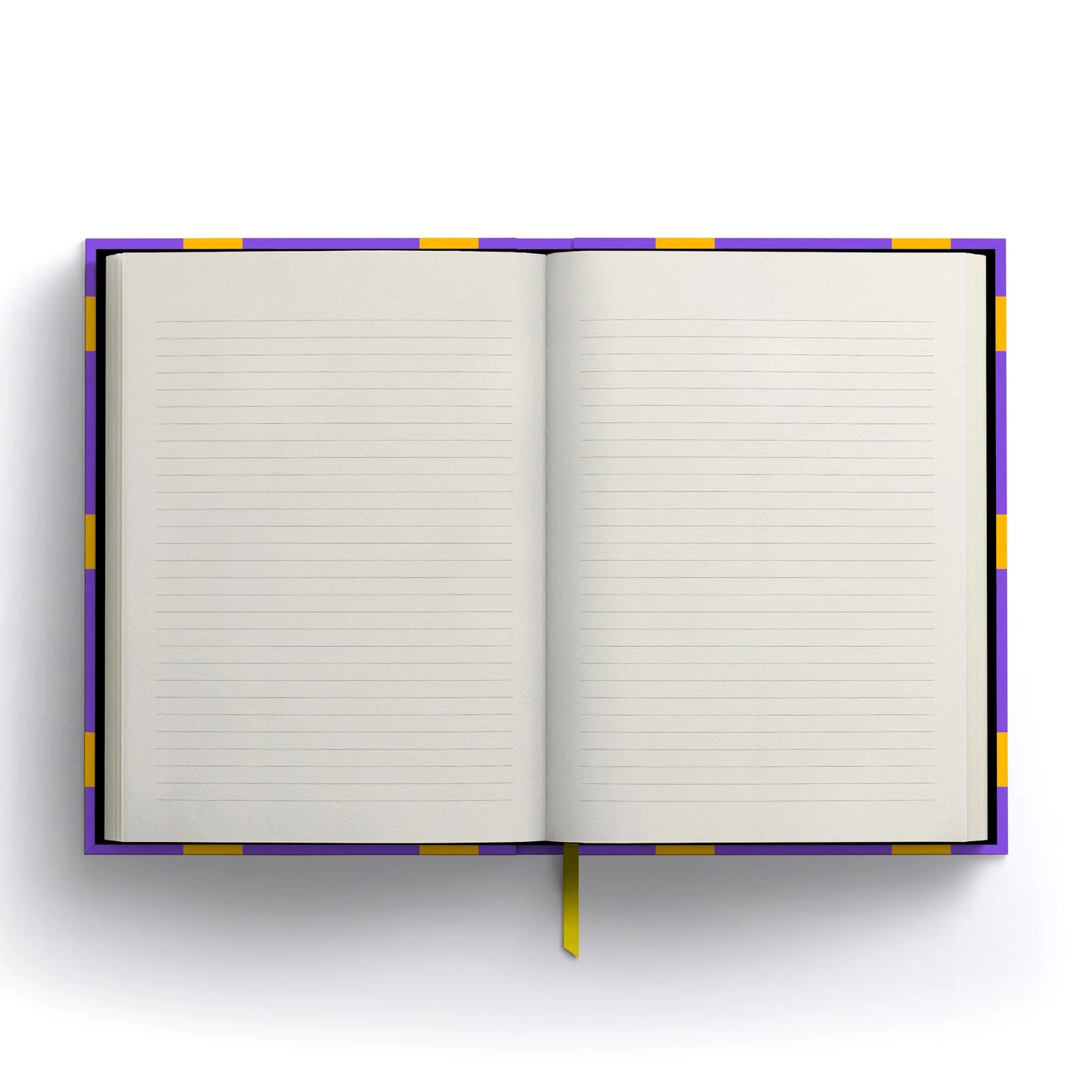 Grafika Grid A5 lined notebook by 1973, colourful geometric cover, sustainably certified off-white lined pages, size 215mm x 152mm, ribbon bookmark.