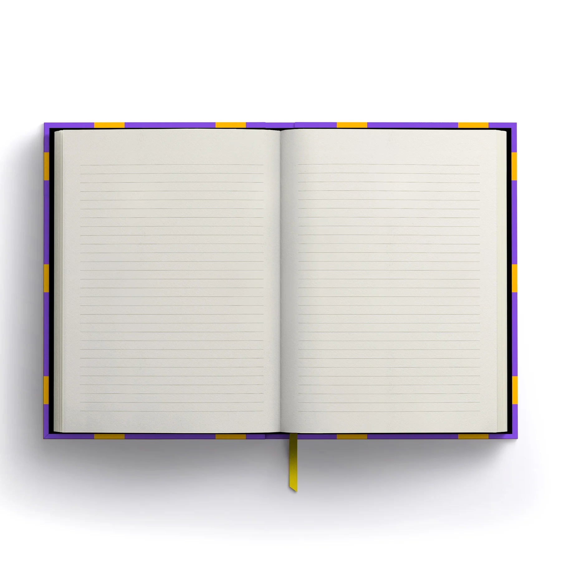Grafika Grid A5 lined notebook by 1973, colourful geometric cover, sustainably certified off-white lined pages, size 215mm x 152mm, ribbon bookmark.